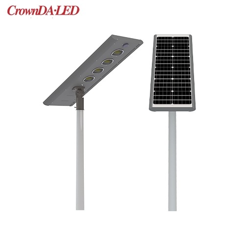 COB LED todo en uno Farola solar integrada 50W 100W 150W 200W, 180lm / w, 2850K-6800K, Ra> 80, exterior IP65 a prueba de agua