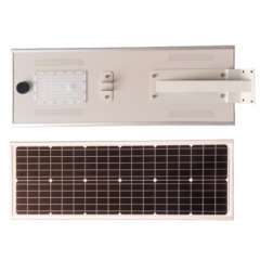 Chips SMD todo en uno Lámpara de alumbrado público solar integrada potencia 20W-200W, 3200lm-32000lm, 3000K-6500K, Ra>70, exterior IP65 a prueba de agua